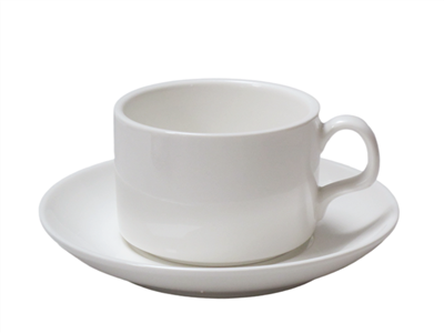 Corn Ceirmeach Agus Saucer Le Cumhdach Sublimation