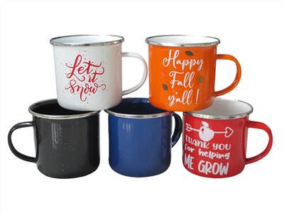 Mug cruan Glazed Le Imeall Airgid