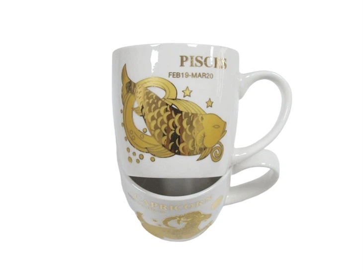 Printing Gold Design Porcelain Coffee Cup