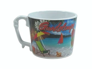 Uathúil Láimhseáil Ceirmeach Mug Le Decal