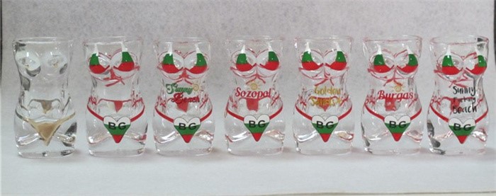 STOCK - Bikini glass mug women big size 2 STOCK - Bikini glass mug women big size 2