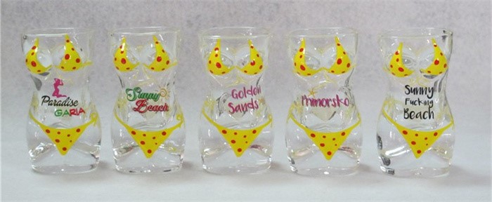 STOCK - Bikini glass mug women big size 6 STOCK - Bikini glass mug women big size 6
